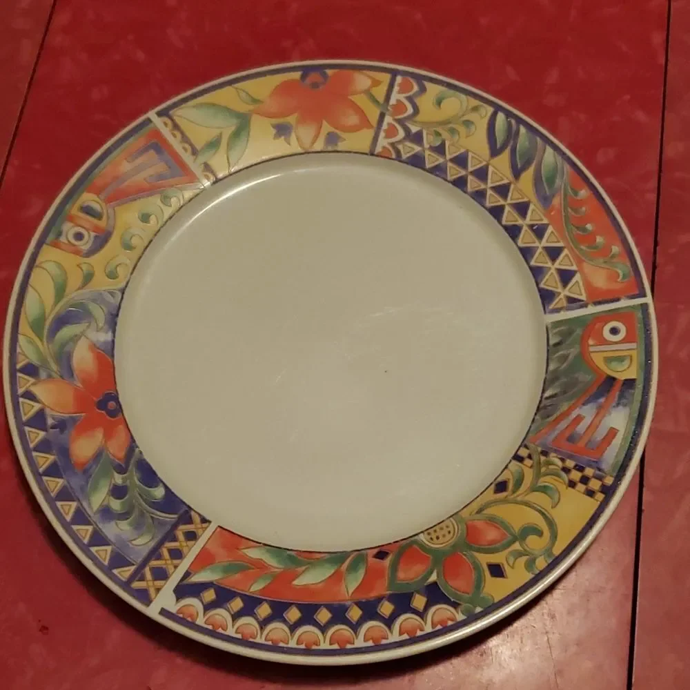 Lynns Stoneware Savanna Rim Dinner Plate 10 5/8